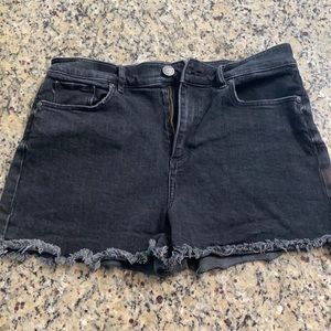 Black Loft Jean Shorts